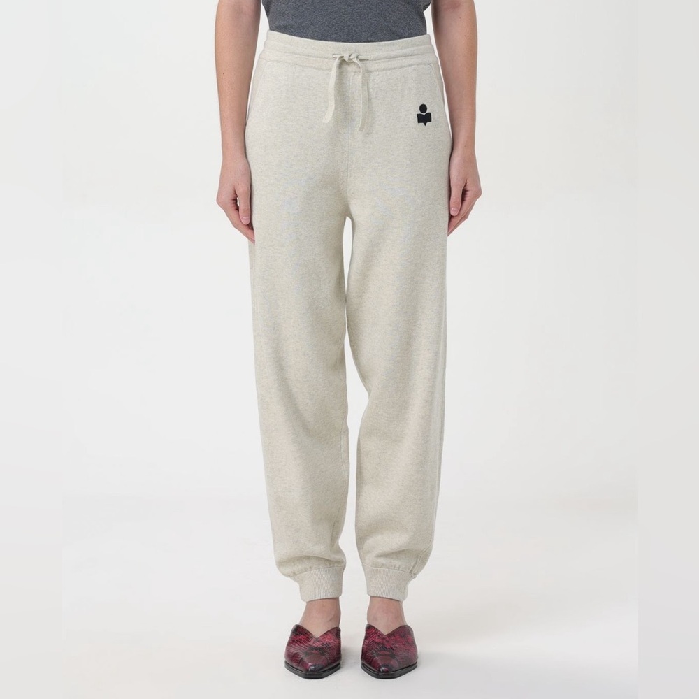 Isabel Marant ÉTOILE Kira Joggers Track Pants Light Grey Color Size 34 NWT